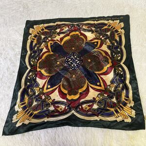 Traditional Craft wear Polyester Handkerchief ART King Green 38" SQUARE SCARF